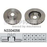 N3304056 NIPPARTS Гальмівний диск