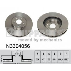 N3304056 NIPPARTS Гальмівний диск