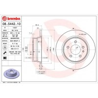 08.5442.10 BREMBO Гальмівний диск