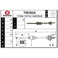 T98362A EAI Привідний вал