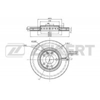 BS-5975 ZEKKERT Гальмівний диск