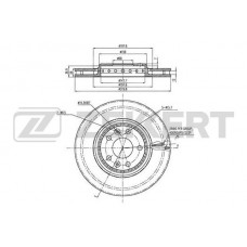 BS-5975 ZEKKERT Гальмівний диск