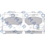 FO 689281 FOMAR Friction Комплект гальмівних колодок дисковий гальм