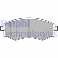 LP1928 DELPHI Комплект гальмівних колодок дисковий гальм