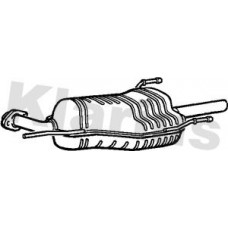 220798 KLARIUS Глушник вихлопних газів кінцевий