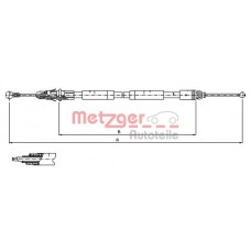 11.6805 METZGER Тросик, cтояночный тормоз