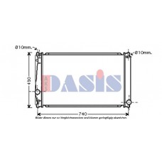210162N AKS DASIS Радіатор охолодження двигуна
