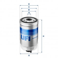 24.414.00 UFI Паливний фільтр