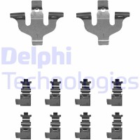 LX0714 DELPHI Комплектуючі колодки дискового гальма