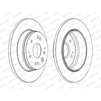 DDF1540C FERODO Гальмівний диск