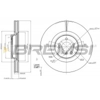 CD7534V BREMSI Гальмівний диск