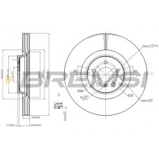 CD7534V BREMSI Гальмівний диск