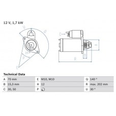 0 986 025 940 BOSCH Стартер