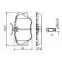 0986469410 BOSCH BOSCH ,Тормозные колодки перед. DB W124/201 (сист.TRW) (19,3mm)