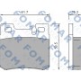 FO 639281 FOMAR Friction Комплект гальмівних колодок дисковий гальм