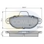 CBP0509 COMLINE Комплект гальмівних колодок дисковий гальм