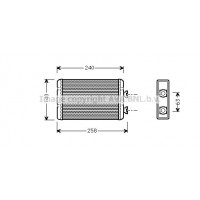 BWA6210 AVA QUALITY COOLING Теплообмінник обігрів салону