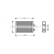 BWA6210 AVA QUALITY COOLING Теплообмінник обігрів салону