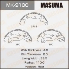 MK-9100 MASUMA Комплект гальмівних колодок