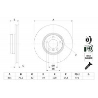 0 986 478 623 BOSCH Гальмівний диск