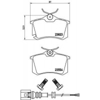 P 85 066 BREMBO Комплект гальмівних колодок дисковий гальм