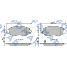 FO 904881 FOMAR Friction Комплект гальмівних колодок дисковий гальм