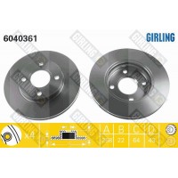 6040361 GIRLING Гальмівний диск