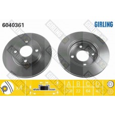 6040361 GIRLING Гальмівний диск