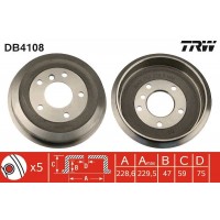 DB4108 TRW Гальмівний барабан