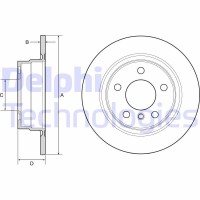 BG4649C DELPHI Гальмівний диск