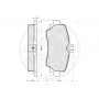 65022 OPTIMAL Комплект гальмівних колодок дисковий гальм