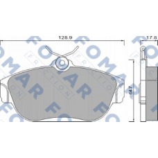 FO 481981 FOMAR Friction Комплект гальмівних колодок дисковий гальм