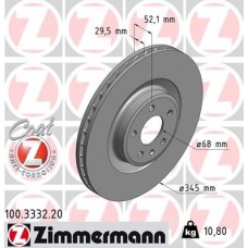 100.3332.20 ZIMMERMANN Гальмівний диск