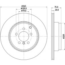 MDC2274 MINTEX Гальмівний диск
