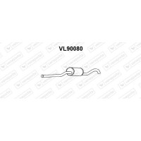 VL90080 VENEPORTE Предглушник вихлопних газів