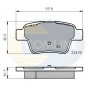 CBP01658 COMLINE Комплект гальмівних колодок дисковий гальм