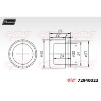 72940023 MAXTECH Поршень корпус скоби гальма