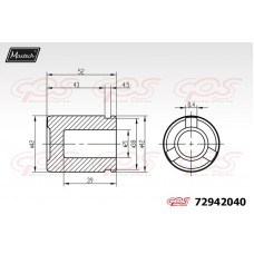 72942040 MAXTECH Поршень корпус скоби гальма