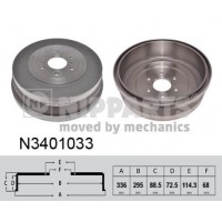 N3401033 NIPPARTS Гальмівний барабан