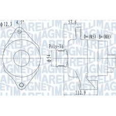 063732050010 MAGNETI MARELLI Генератор