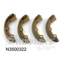 N3500322 NIPPARTS Комплект гальмівних колодок