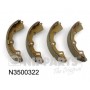 N3500322 NIPPARTS Комплект гальмівних колодок