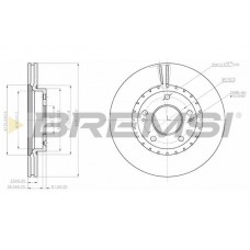 CD8187V BREMSI Гальмівний диск