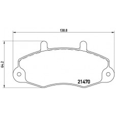 P 24 049 BREMBO Комплект гальмівних колодок дисковий гальм