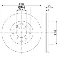 ND8025K NISSHINBO Гальмівний диск