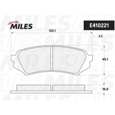 E410221 MILES Комплект гальмівних колодок дисковий гальм