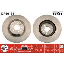 DF6013S TRW Гальмівний диск