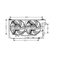 CN7518 AVA QUALITY COOLING Вентилятор охолодження двигуна