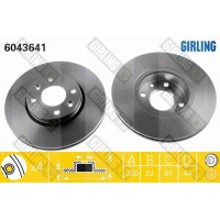 6043641 GIRLING Гальмівний диск