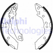 LS1836 DELPHI Комплект гальмівних колодок